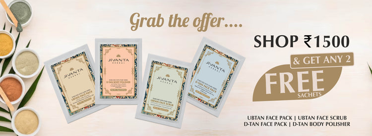 Jivanta Face Pack scrub sachets offer