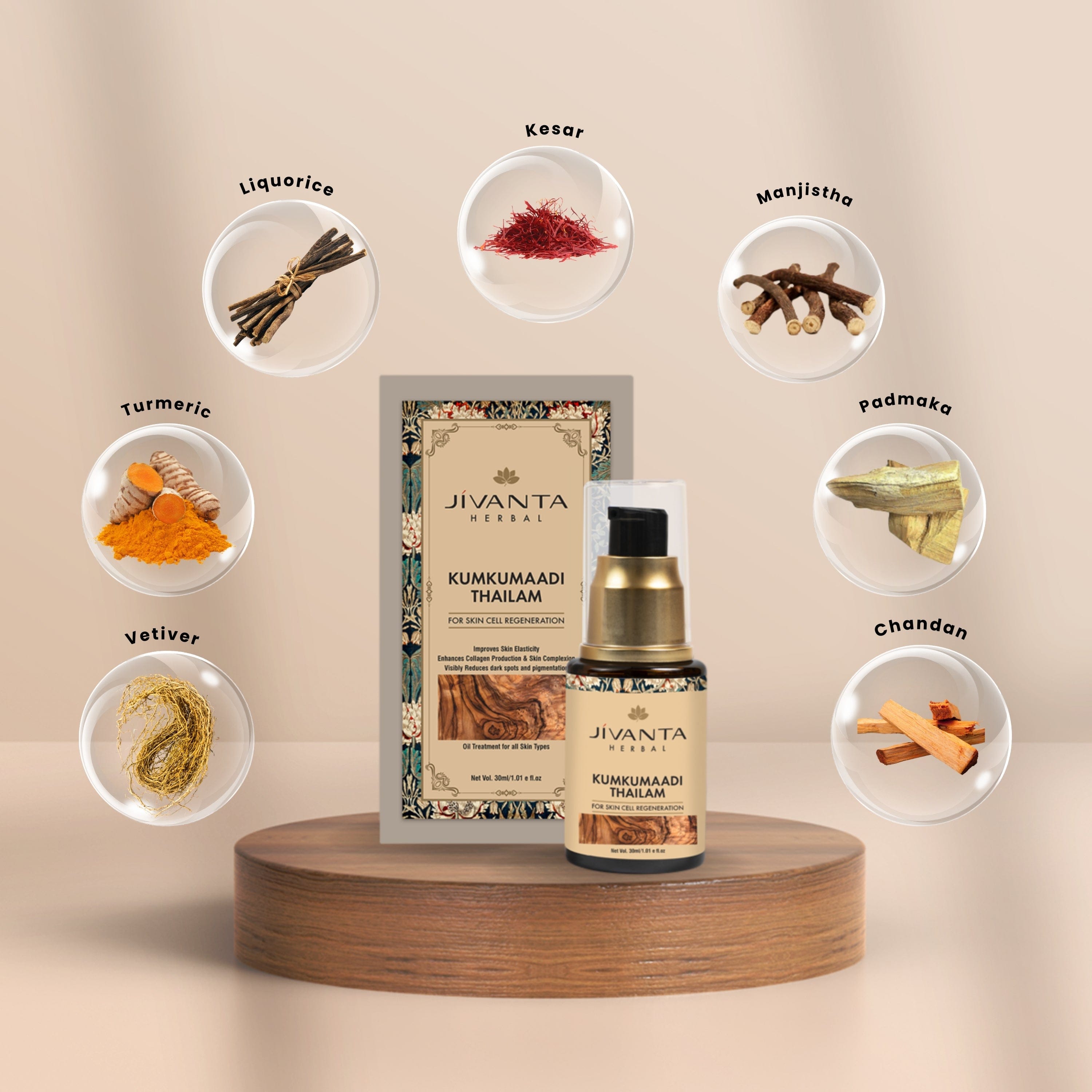 Jivanta herbal Kumkumaadi Thailam